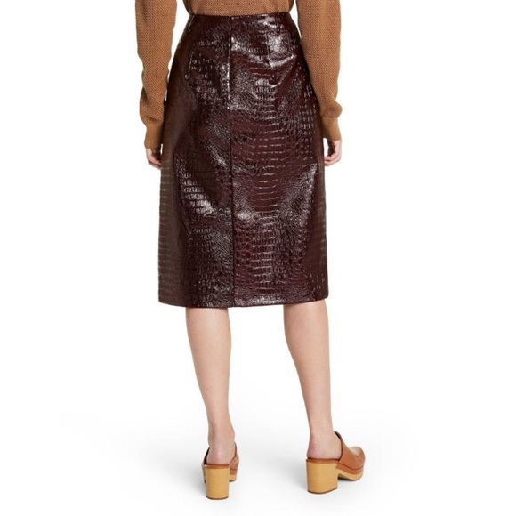 Rachel Comey 10 Size Women Faux Leather Textured Pencil Skirts - Picture 6 of 11